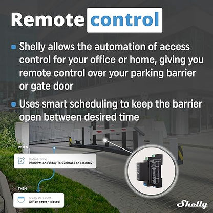 Shelly Pro 2PM | Wi-Fi & LAN 2-Channel Smart Relay with Power Metering | Home Automation | Compatible with Alexa & Google Home | iOS Android App | Remote Appliances Control & Monitoring
