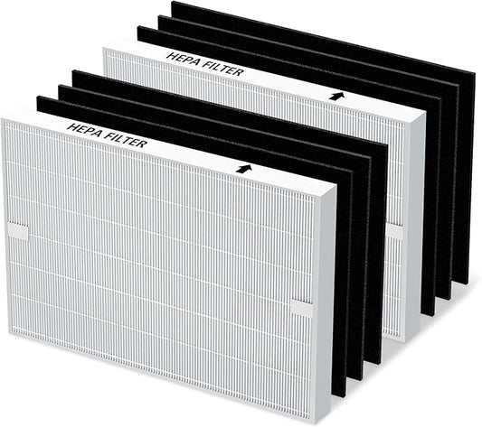 PETOX AP-1512HH Replacement Filter for Coway Airmega AP-1512HH and Airmega 200M Air Purifiers, 2 HEPA and 6 Carbon Filter Set, Item NO # 3304899
