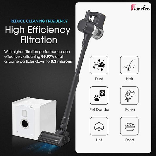 FAMELEC 12 Pack Dust Bags for LG Vacuum Bags with Models A937KGMS, A939KBGS and A938KBGS, Replacement Dust Bag for LG CordZero All-in-One Tower, Improved Vacuum Bags for LG Cordzero Vacuum