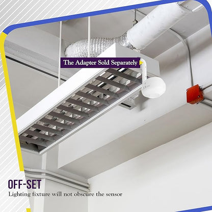 ENERLITES High Bay 360 Degree Passive Infrared (PIR) Ceiling Occupancy Motion Sensor, 1200-2800 sq. ft. Coverage, 120-277VAC, Commercial/Industrial Grade, MPC-50H, 8 Pack