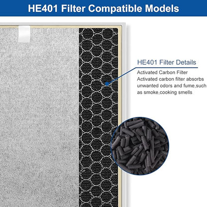 Katerelis Compatible with Shark 4 HE401 HE402 HE405 HE400 UA415 True Filter Replacement, Part Number HE4FKPET, HE4FKBAS, HE4FKPRO, 100356-chn-1