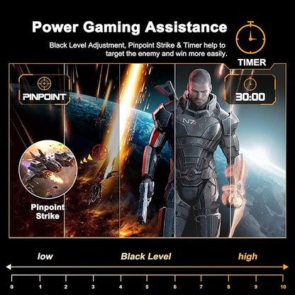 SANSUI 24 Inch Curved Gaming Monitor up to 180Hz MPRT 1ms with Built-in Speakers,FHD 1080P Computer Monitor Freesync 130% sRGB HDR,HDMI DP Ports VESA Mount Metal Stand(ES-G24C1 HDMI Cable Included)