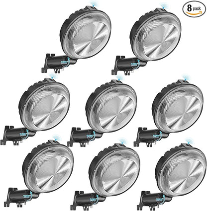 AIKVSXER LED Barn Lights 160W 24000LM Yard Area Light Dusk to Dawn Outdoor Lighting 6500K Security Flood Light IP66 Waterproof for Garden Garages Street Warehouse Farmhouse 8 Pack