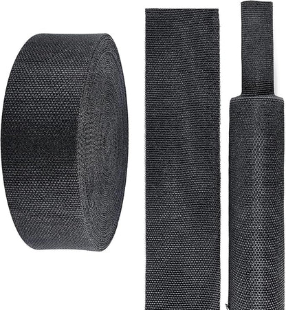 Sonoreboom 2 in 1 Heat Shrink Braided Sleeving Fabric Tubing-Ideal fit Irregular Shape Hose/Cable/Wire (1-1/8"(29mm), 32FT)