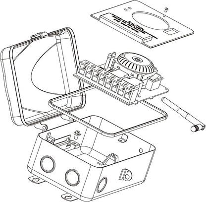 BN-LINK Pool Timer, Outdoor WiFi Timer Switch for Water Heater, Pool Pump, Metal Casing, Heavy Duty 40A 120-277 VAC 2HP