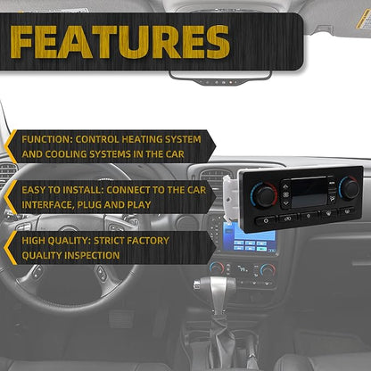 Dasbecan 599-211XD AC Climate Control Module Compatible with 2003-2004 Cadillac Escalade Chevrolet Avalanche Silverado Suburban Tahoe GMC Sierra Yukon Replace#10367041 10367042