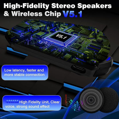 ZOVTIX Motorcycle Helmet Headset Support 8 Riders Group Intercom Communication System Speakers with Music Sharing/HiFi Sound/3 EQ Music Modes/Noise Cancellation/IP67/FM Radio/Wake up Siri - 1 Pack