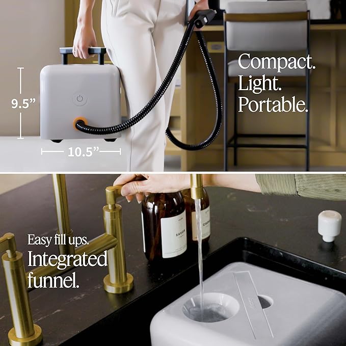 Dupray Neat Plus Steam Cleaner with 40-piece Accessory Kit - Powerful multi-purpose steamer designed for deep cleaning floors, upholstery, grout, and more. *Kills 99.9% of Bacteria & Viruses