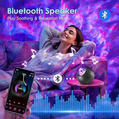 Galaxy Projector for Bedroom Gifts for Teen Boy Gifts, 20Colors Galaxy Light Projector, 15White Noise Led Lights HiFi Bluetooth Speaker,Remote&Timer Ceiling Projector Lights Trendy Stuff