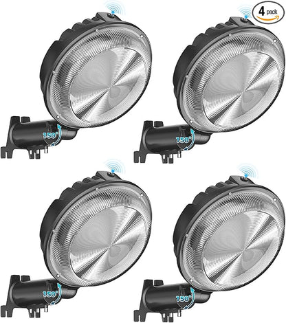AIKVSXER LED Barn Lights 160W 24000LM Yard Area Light Dusk to Dawn Outdoor Lighting 6500K Security Flood Light IP66 Waterproof for Garden Garages Street Warehouse Farmhouse 4 Pack