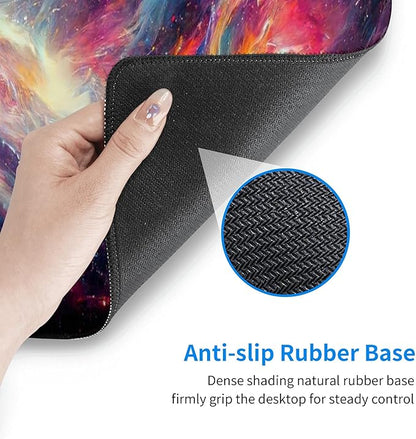 Galaxy Extended Big Mouse Pad Large,XL Gaming Mouse Pad Desk Pad,31.5x11.8inch Long Computer Keyboard Mouse Mat Mousepad with 3mm Non-Slip Base for Home Office Work