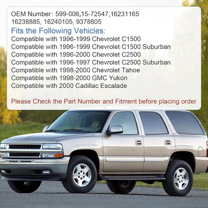 DICMIC A/C Heater Control Panel Climate Control Module with Rear Window Defogger Switch for 1996-2000 Chevrolet C1500 C2500 Tahoe GMC Yukon Cadillac Escalade Replace# 599-006, 15-72547