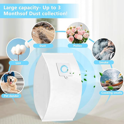 18 Pack 53292 Type Q/C Vacuum Bags,5-Layer HEPA Filter Dust Bags Compatible with Kenmore Canister Vacuum Cleaners 81214, 81414, 81714, 21814 BC2005,BC3005,200/400/600/700/800 Series