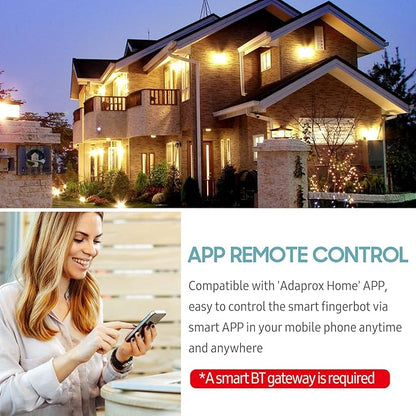 Mini BT Fingerbot Home Automation Controller with Touch Button APP Control Voice Control Schedule Timer Fingerbot Home Appliances Switch Pusher Smart Controller (BT Gateway Required)