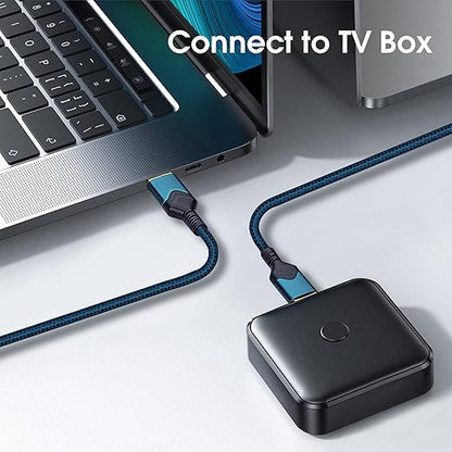ROFICORD USB 3.0 Male to Male Cable, USB A to USB A High Speed Data Cord Compatible with Hard Disk Drive/Laptop Cooler/Set-top Box/DVD Player/TV/Camera and More (2 FT, Red)