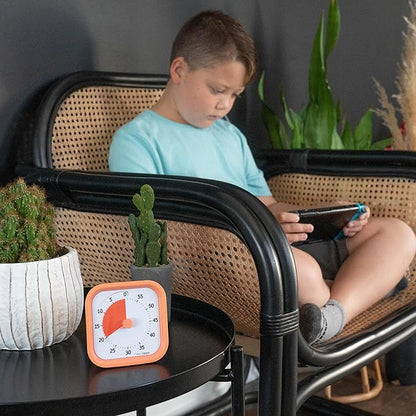TIME TIMER Home MOD - 60 Minute Kids Visual Timer Home Edition - For Homeschool Supplies Study Tool, Timer for Kids Desk, Office Desk and Meetings with Silent Operation (Dreamsicle Orange)