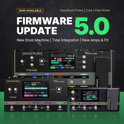 HeadRush Core - Guitar and Vocal Multi Core Effects Amp Modeling Processor with Cloning, Looper, Antares Auto-Tune, Wi-Fi, Touchscreen, and Bluetooth