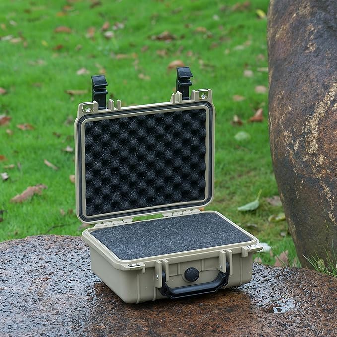 MEIJIA Portable All Weather IP67 Waterproof Protective Case,Hard Camera Case,Dry Case with Customizable Foam,Fit Use Of Drones,Camera,Equipments,10.62 x9.68x4.87inches
