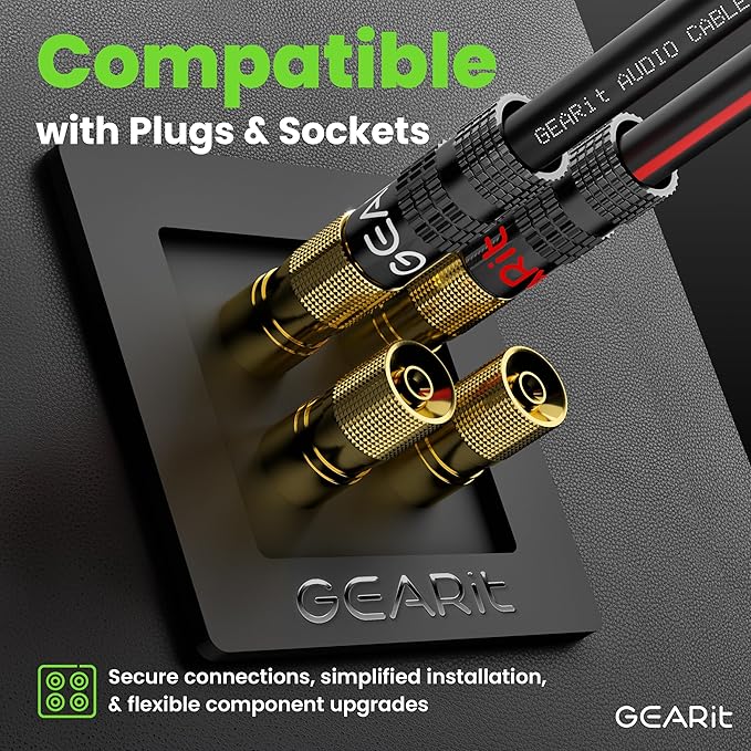 16AWG Speaker Wire, GearIT Pro Series 16 Gauge Speaker Wire Cable (500 Feet / 152.4 Meters) Great Use for Home Theater Speakers and Car Speakers, Black