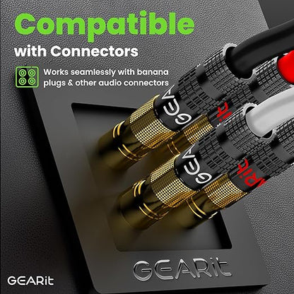 GEARit Outdoor Speaker Wire CL3 Rated, 12 Gauge Speaker Wire, Speaker Cable 250 ft for Outdoor Speakers, Patio, Garden, Backyard Audio, Direct Burial in Ground/in Wall, OFC (Black, 4-Conductors)