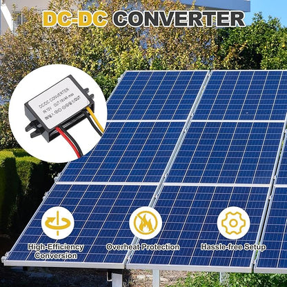 MECCANIXITY DC 12V to DC 19V Power Converter 4A 76W Step UP Converters Voltage Regulator IP67 Waterproof Transformer Power Supply Module Power Adapter for Car Truck Solar System