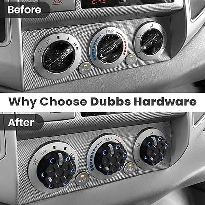 2nd Gen Tacoma Accessories AC Knob Upgrade - 2005,2006,2007,2008,2009,2010,2011,2012,2013,2014,2015 Tacoma Climate Control Dial Mods Set - 2nd Gen Tacoma Mods - for Toyota Interior Replacement Kit