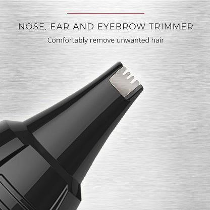 Remington Head to Toe Advanced Rechargeable Powered Body Groomer Kit, Beard Trimmer (10 Pieces), 6.3 Inch, Black