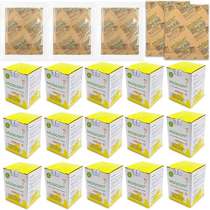 Wisesorb 225 Pack 62% RH 8 Gram Two-Way Humidity Control Packs for Storing 1 oz, Size 8 Moisture Control Packets Individually Wrapped