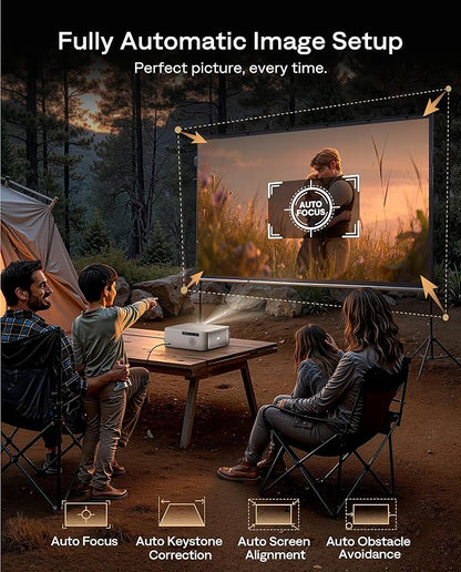 Aurzen EAZZE D1 MAX Upgraded Google TV Smart Projector 4K Supported, 1000 ANSI Lumens, MEMC Tech, Fully Automatics, 20W Dolby Audio, Home Theater Movie Projector with WiFi and Bluetooth, Off-white