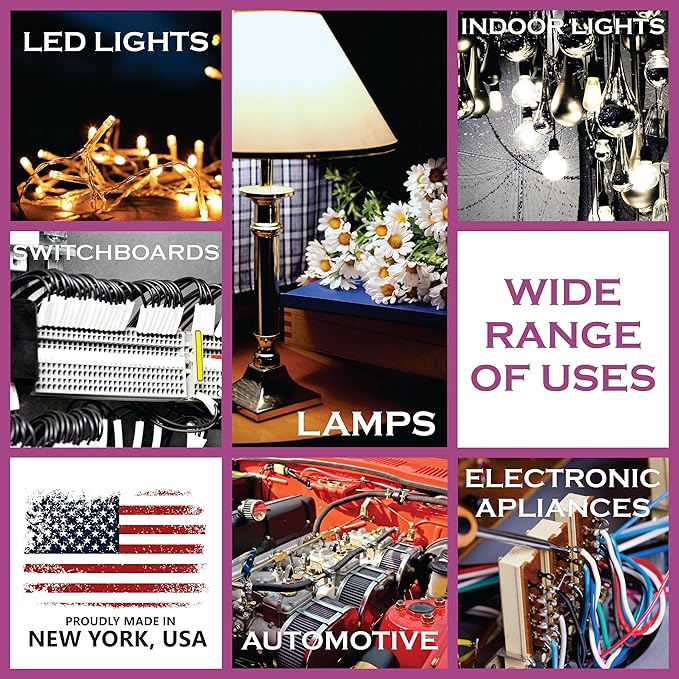 NATIONAL Wire & Cable – 14 AWG 3-Conductor Premium Copper Wire, 100 ft, Stranded | Made in USA, Heavy-Duty Flexible Jacket | Automotive, Low Voltage, LED, Lights, DIY, Indoor and Outdoor Use