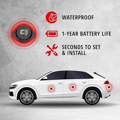 CARLOCK Ultimate Security Bundle 2.0: Real-Time Tracker, Alarm, Bluetooth Vibration Sensor & TAG Accessory. Total car Protection in one Powerful Package!