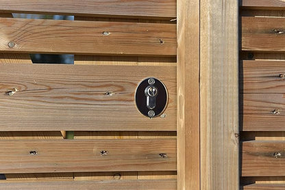 GateMate Long Throw Gate Lock, Euro Profile Keyed Both Sides Gate Lock for Sheds, Gates & Garage Doors, 316 Stainless Steel, for Wooden Gates & Doors Up to 2” Thick (50mm), Black, 5 Keys