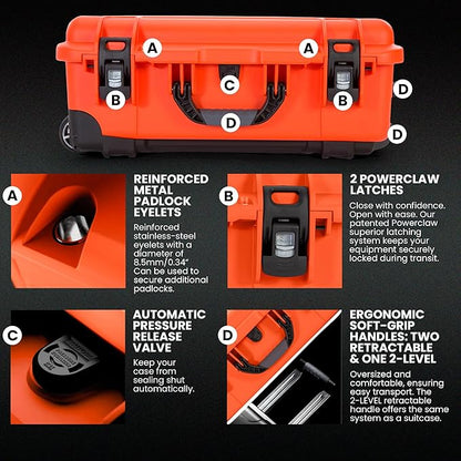 NANUK Wheeled Series 935 Lightweight NK-7 Resin Waterproof Protective Case