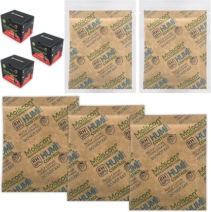 Wisesorb 45 Pack 85% RH Size 8 Two-Way Humidity Control Packs for Wooden Musical Instruments, 8 Gram Moisture Control Packets for Bagpipe Reeds, Saxophone Reeds Individually Wrapped
