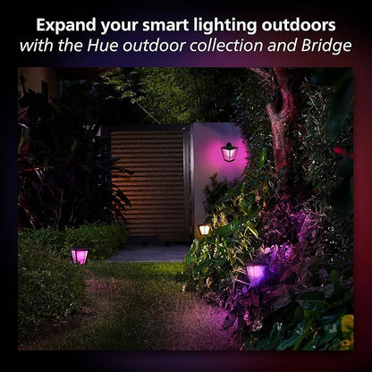 Philips Hue Outdoor Motion Sensor - Automatic Dusk to Dawn - Turns Lights On When Motion is Detected - 1 Pack - Requires Bridge - Works with Alexa, Google Assistant, and Apple Homekit - Weatherproof