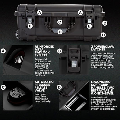 NANUK Wheeled Series 935 Lightweight NK-7 Resin Waterproof Protective Case