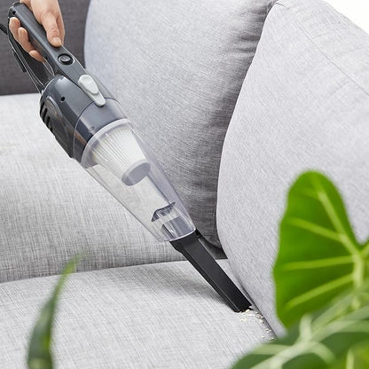 Amazon Basics 2-in-1 Corded Stick Vacuum Cleaner, Convertible to Handheld, Lightweight (3.9 LBS), with Washable Filter, Crevice Tools, 0.5L Dust Cup, 19.7-Ft Cord, 300W, Black