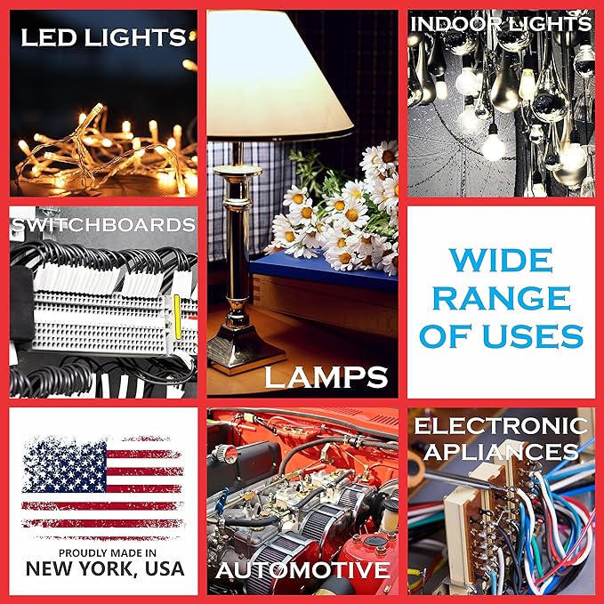 NATIONAL Wire & Cable – 14 AWG 2-Conductor Premium Copper Wire, 50 ft, Stranded | Made in USA, Heavy-Duty Flexible Jacket | Automotive, Low Voltage, LED, Lights, DIY, Indoor and Outdoor Use5