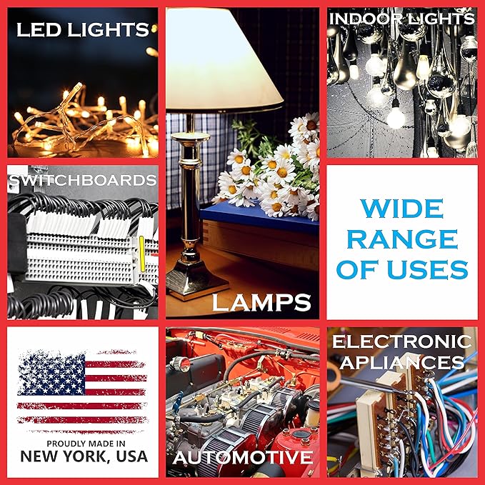 NATIONAL Wire & Cable – 12 AWG 3-Conductor Premium Copper Wire, 25 ft, Stranded | Made in USA, Heavy-Duty Flexible Jacket | Automotive, Solar, Home, RV, Indoor and Outdoor Use