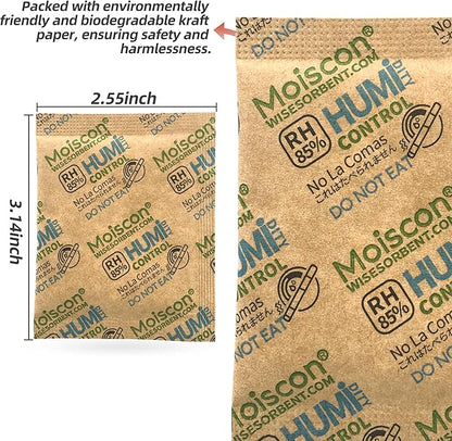 Wisesorb 30 Pack 85% RH Size 8 Two-Way Humidity Control Packs for Wooden Musical Instruments, 8 Gram Moisture Control Packets for Bagpipe Reeds, Saxophone Reeds Individually Wrapped