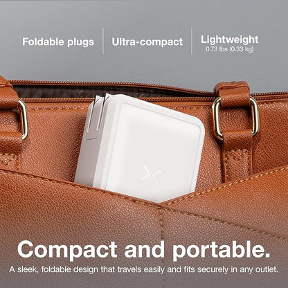 NOCO XGrid X140: 140W USB-C Charger – Dual Port GaN Power Adapter with PD 3.1, QC 5.0, and PPS – Fast Charging with Smart Power Distribution – Foldable Wall Plug, UL Listed