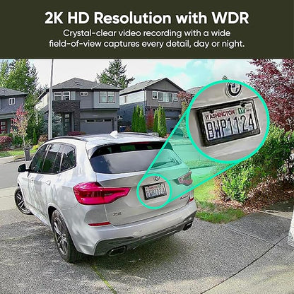WYZE Solar Cam Pan (Flagship Model), AI Security Cameras Wireless Outdoor, Battery Powered Cameras for Home Security, 2K Crystal-Clear, Enhanced Color Night Vision, No Blind Spots, Peace of Mind