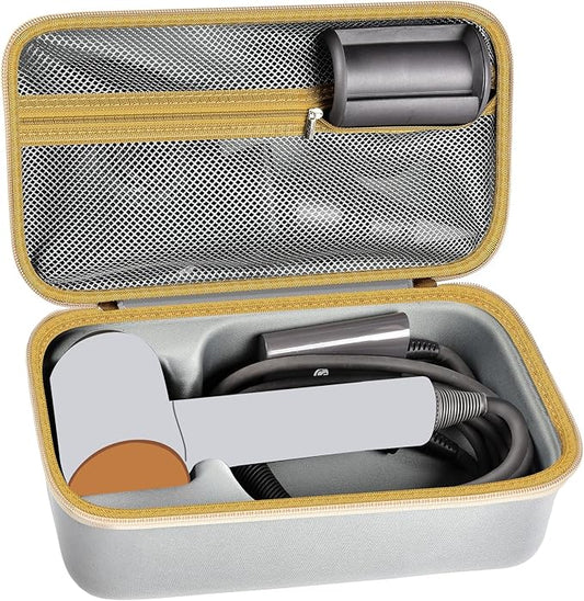 ANKHOH Case Holder Compatible with Dyson Supersonic Hair Dryer, Blow Dryer Storage Bag Fits for Dyson Supersonic Limited Gift Set Edition and Accessories(Box Only-Grey