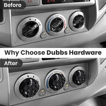 2nd Gen Tacoma Accessories AC Knob Upgrade - 2005,2006,2007,2008,2009,2010,2011,2012,2013,2014,2015 Tacoma Climate Control Dial Mods Set - 2nd Gen Tacoma Mods - for Toyota Interior Replacement Kit